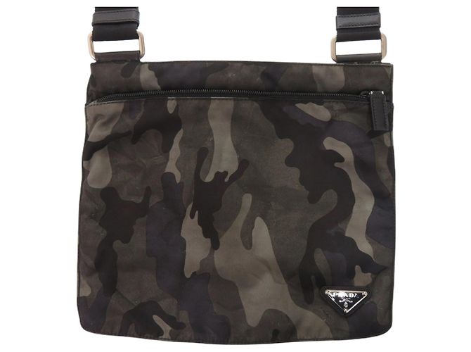 Prada Camouflage Shoulder Bag Khaki