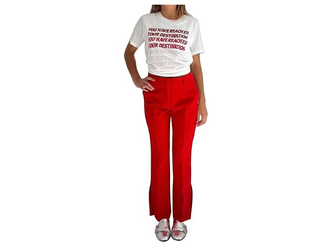 Msgm Hose in Rot mit geradem Schnitt