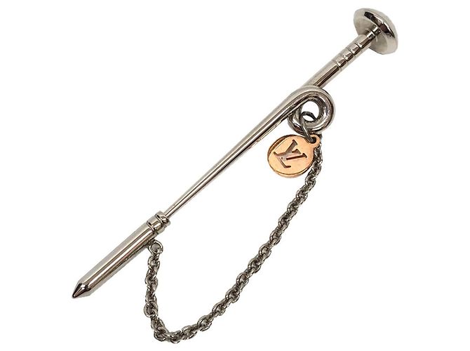 Louis Vuitton Safari Charms Pin Brosche Silber