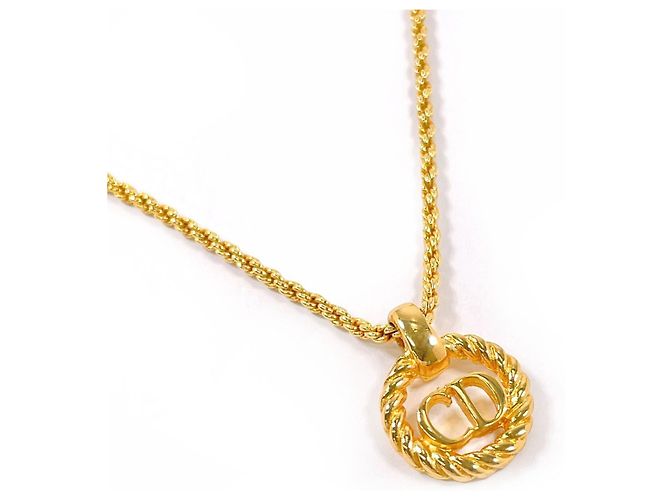 Collana Vintage CD Logo Christian Dior D'oro