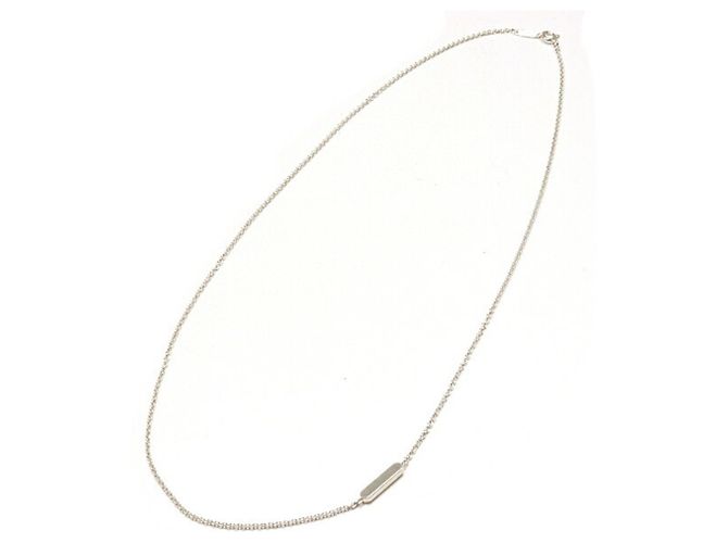 Mini Tag Kettenhalskette von Tiffany & Co. Silber