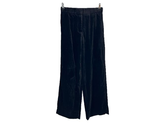 Cos Schwarze Samt-Effekt-Hose