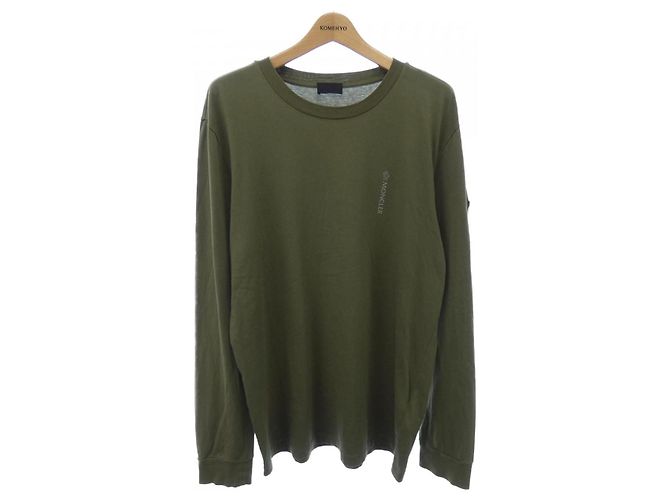 Camiseta de algodón de manga larga Moncler Verde