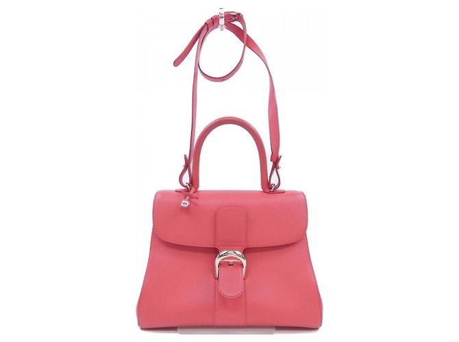 Bolsa Delvaux Brillant Rodeo em couro de bezerro Rosa