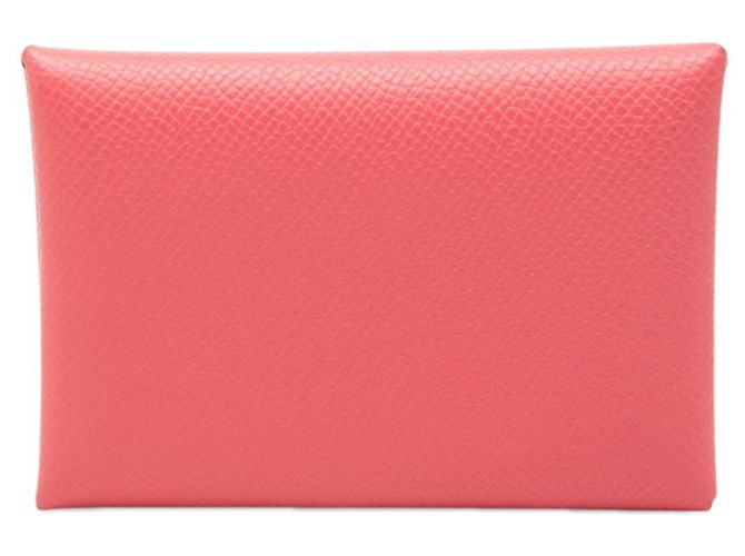 Hermès Calvi Duo Bi-Fold Geldbörse/Münzgeldbörse Pink