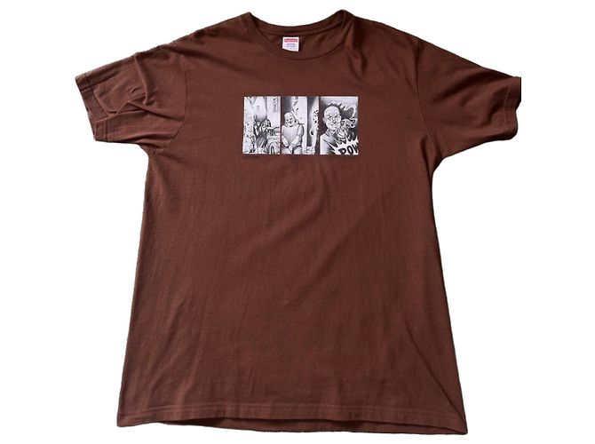 Camiseta Supreme "Pow" Marrom