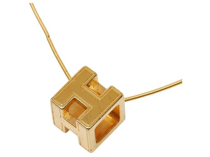 Collar H-Cube Cage d'H de Hermès Dorado