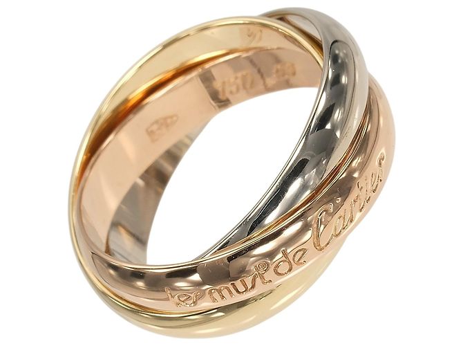 Anello Cartier Trinity in oro rosa bianco e giallo 18K