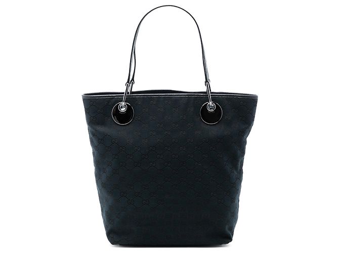 Gucci Schwarze Große GG Canvas Eclipse Tote