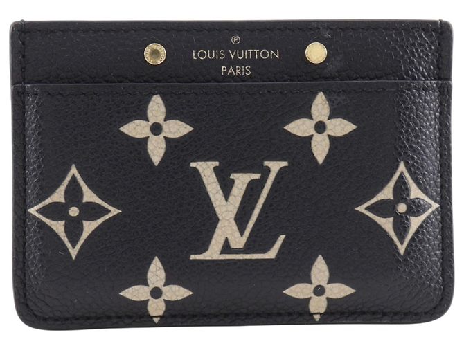 Kartenetui Monogram Empreinte Louis Vuitton Beige Golden