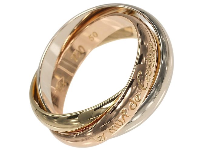 Anello Cartier Trinity in oro rosa bianco e giallo 18K