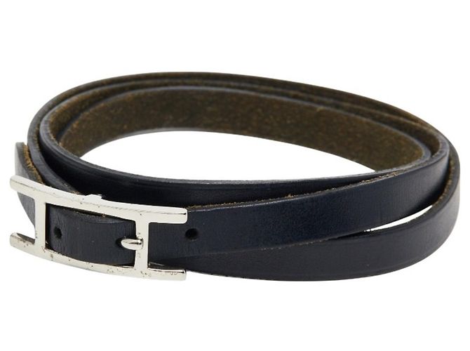Pulsera Larga Hapi 3 de Hermès Negro