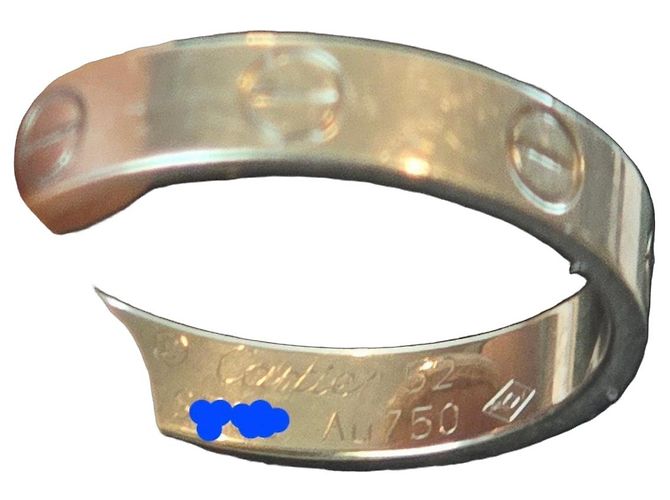 Cartier Love Ring in White Gold