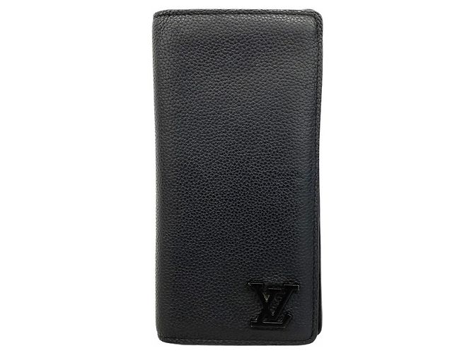 Portafoglio Lungo Brazza NM Aerogram Louis Vuitton Nero