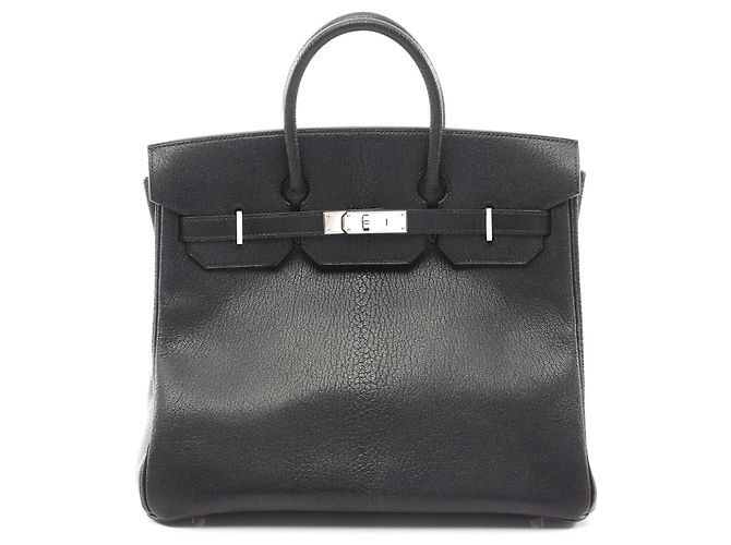 Bolsa Haut à Courroies 32 em couro Hermès Preto