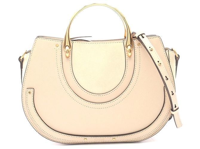 Chloé Bolsa de mão de couro camurça Chloe Pixie bege