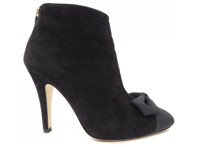 Botas de ante infantil Chanel G31332Y50133 Negro