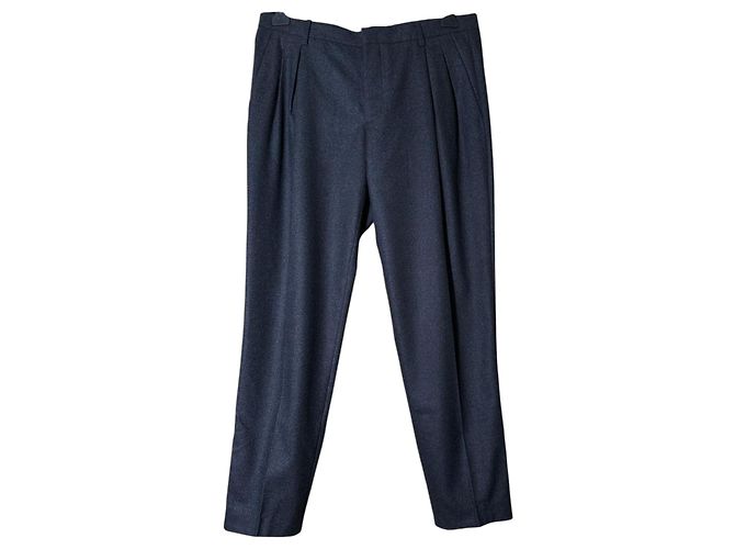 Giorgio Armani Wollhose Grau