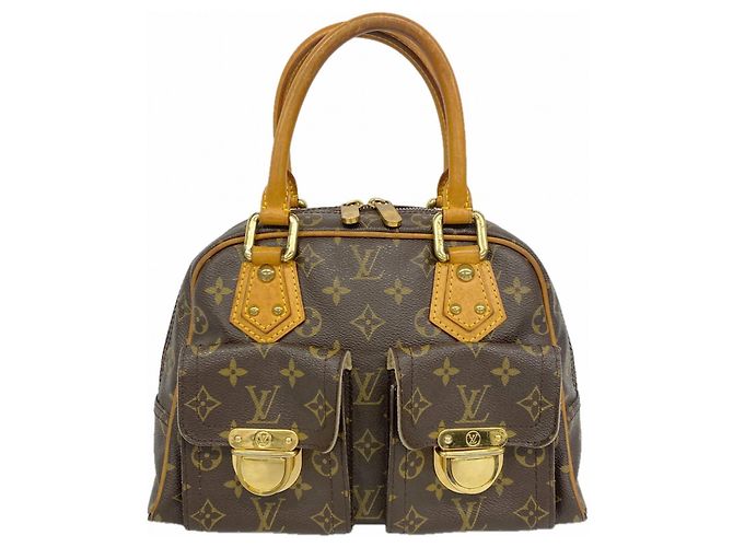 Sac à main Manhattan PM Monogram Louis Vuitton Marron