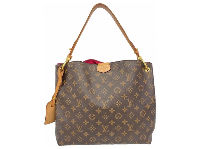 Borsa a Spalla Graceful PM Monogramma Louis Vuitton Marrone