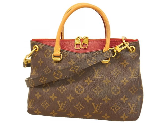 Louis Vuitton Monogram Pallas BB Handtasche Braun Fuschia