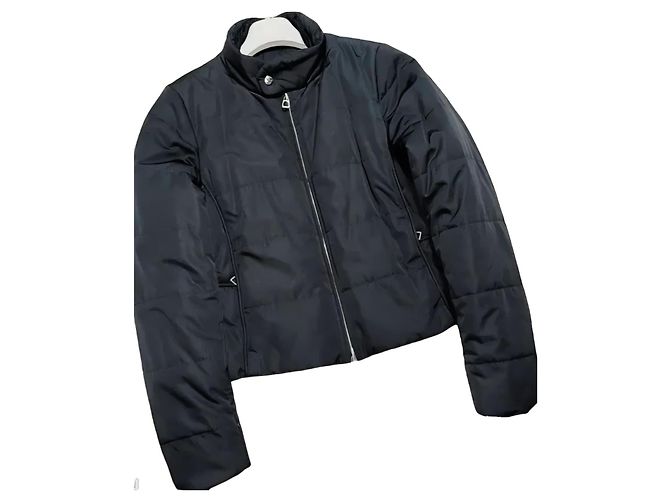 Hermès Jacken Schwarz Marineblau Polyamid