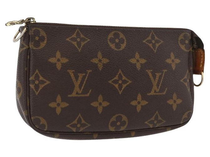 LOUIS VUITTON Mini Pochette Accessori Monogram Pouch M58009 LV Auth BAZ466 Monogramma