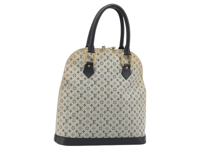 LOUIS VUITTON Mini Alma Haut Sac à Main Monogram Bleu M92202 LV Auth YKZ1590A