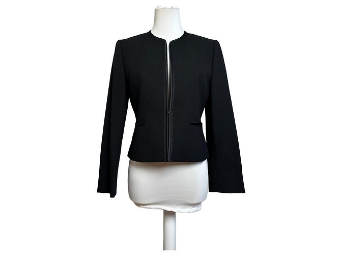 Chloé Vintage Givenchy Wollblazer Kurzjacke Schwarz M