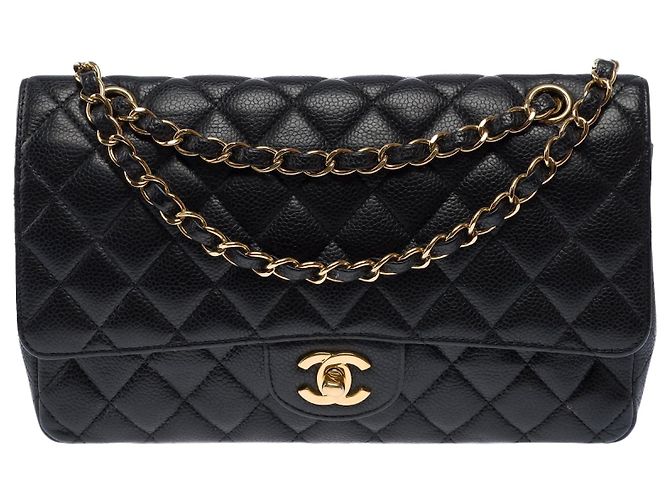 Bolsa CHANEL Timeless/Classique em Couro Preto - 103437