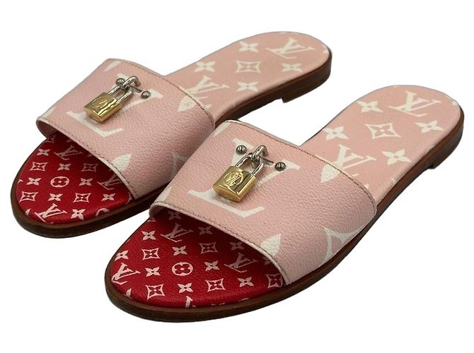 Louis Vuitton Sandals Pink Red