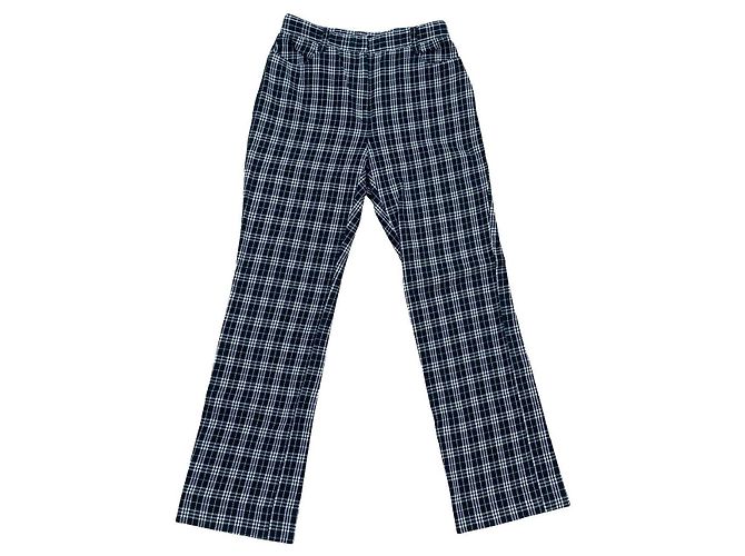 Pantalones de algodón Burberry Negro