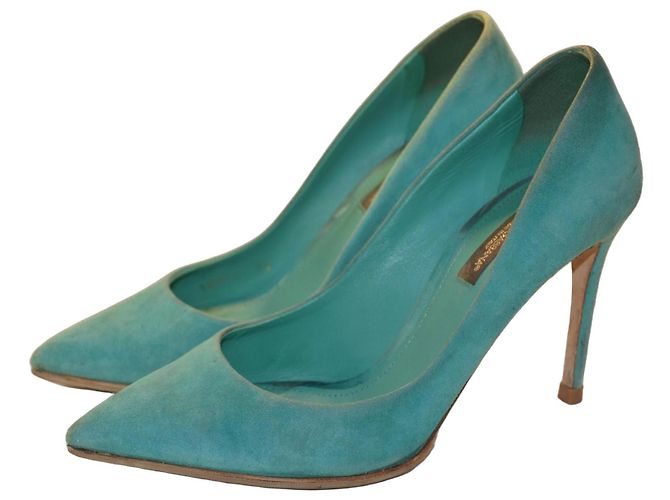 Dolce & Gabbana Pumps Grün Wildleder