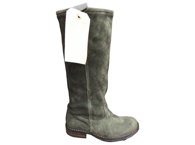 Botas Fiorentini+Baker Fabula Old Trafford Verde Oliva Camurça