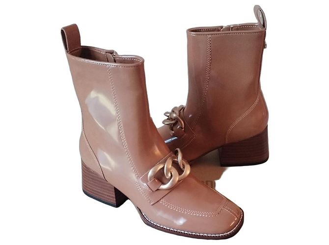 Steve Madden Ankle Boots Chestnut Leather