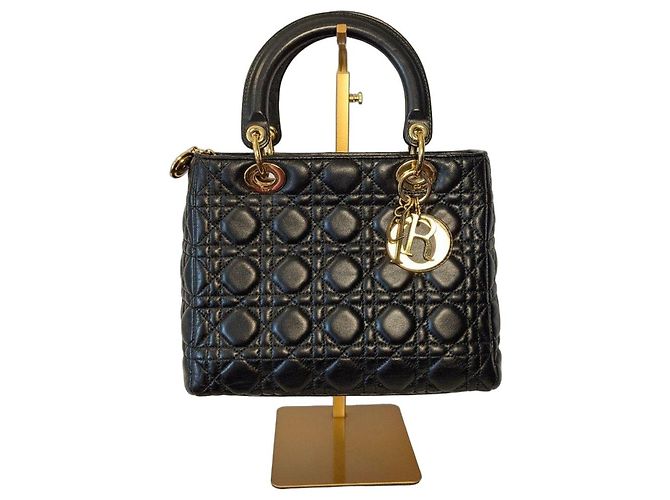Borsa Lady Dior Dior in pelle nera Nero