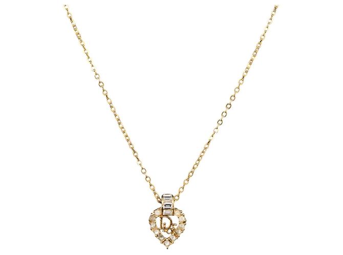 Collana Christian Dior metallo oro Auth ka3707A D'oro