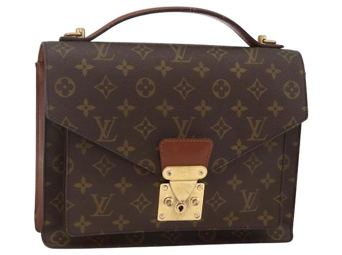 LOUIS VUITTON Monogram Monceau 28 Handtasche M51185 LV Auth AMZ172 Monogramm
