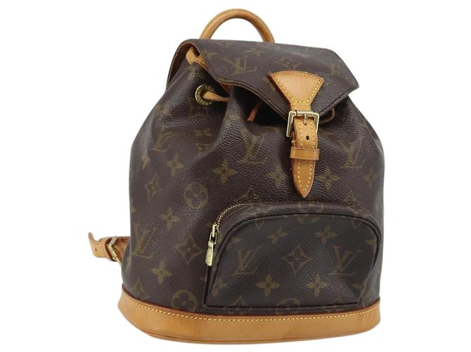 LOUIS VUITTON Mochila Monogram Montsouris PM M51137 LV Auth AMZ312 Monograma