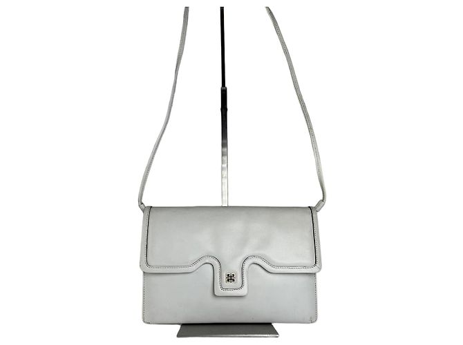 Vintage Givenchy Mehrweg-Ledertasche Weiß
