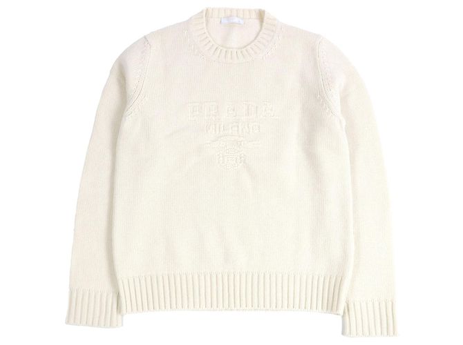 Malha de Lã Virgem Prada Branco