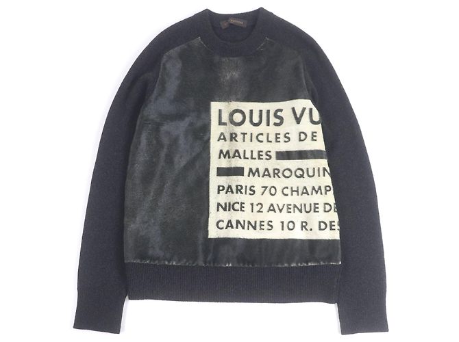 Malha de couro de vaca Louis Vuitton Marrom Castanho escuro