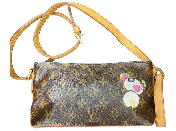 Sac Louis Vuitton Trotter Monogram Panda Murakami Marron Multicolore