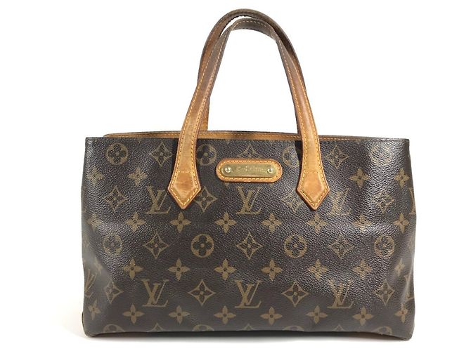 Sac à main Louis Vuitton Monogram Wilshire PM Marron Monogramme