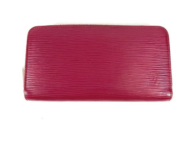 Louis Vuitton Epi Zippy Long Wallet Pink Purple Fuschia