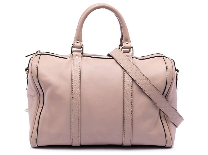 Bolsa Joy Boston em couro de bezerro microguccissima rosa médio Gucci