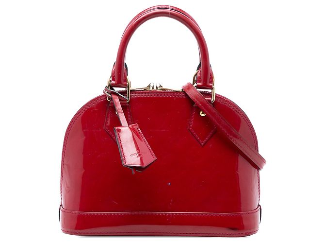 Louis Vuitton Alma BB in Vernis Monogram Rosso