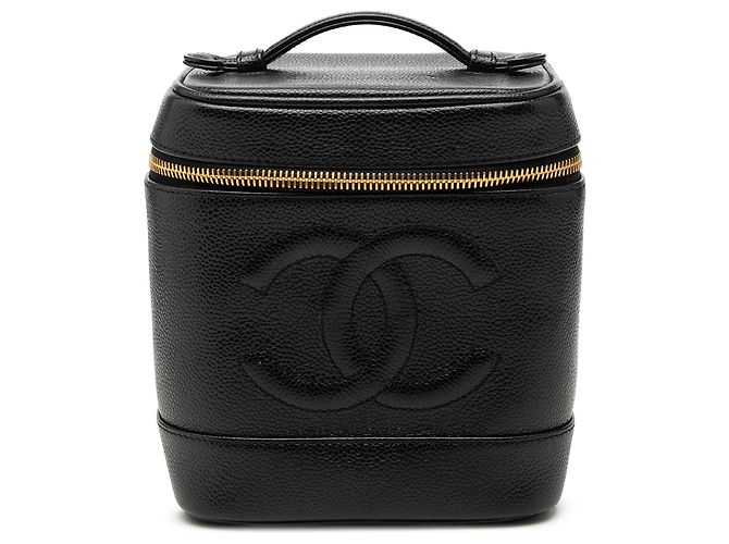 Vanity Schminktasche Caviar Schwarz CC von Chanel