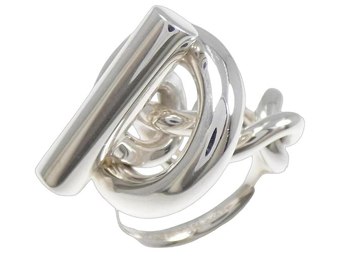 Hermès Croisette Ring Silber