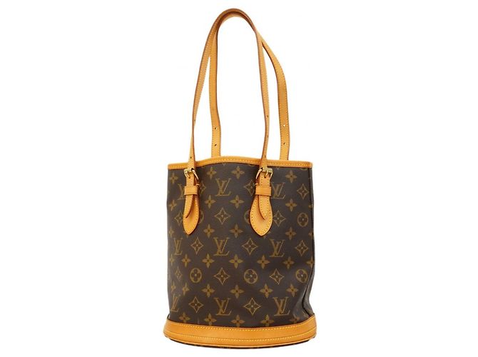 Bucket Sac à main seau PM Monogram Louis Vuitton Marron
